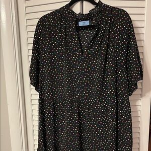 Black Multicolor Polka Dot dress